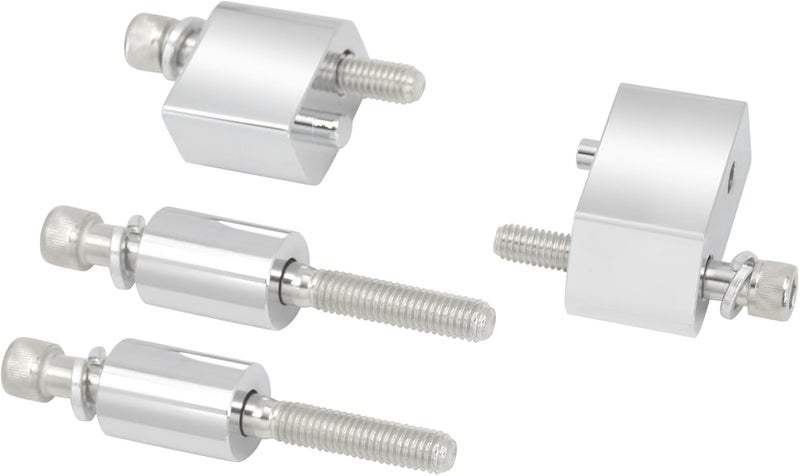 CARGLETRUE Driver Floorboard Extensions Spacer Extenders Kit Fit for Harley Touring Road Glides Road Kings Electra Glides Street Glides 2009-2024 FL Trikes 2009-2013 1.25 inch Chrome - Image 1